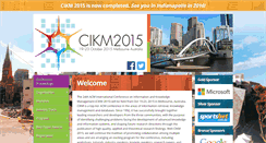 Desktop Screenshot of cikm-2015.org