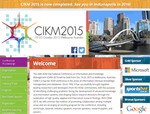 Tablet Screenshot of cikm-2015.org
